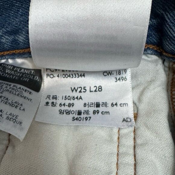 Levi’s 501 Skinny in Nice As Pie Medium Wash Size 25 - Picture 7 of 8